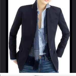 🪸 VINTAGE J. Crew Navy Wool Regent Blazer 10 - Fits 8